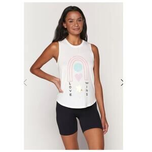 Spiritual Gangster Love Wins Muscle Tank Size Small